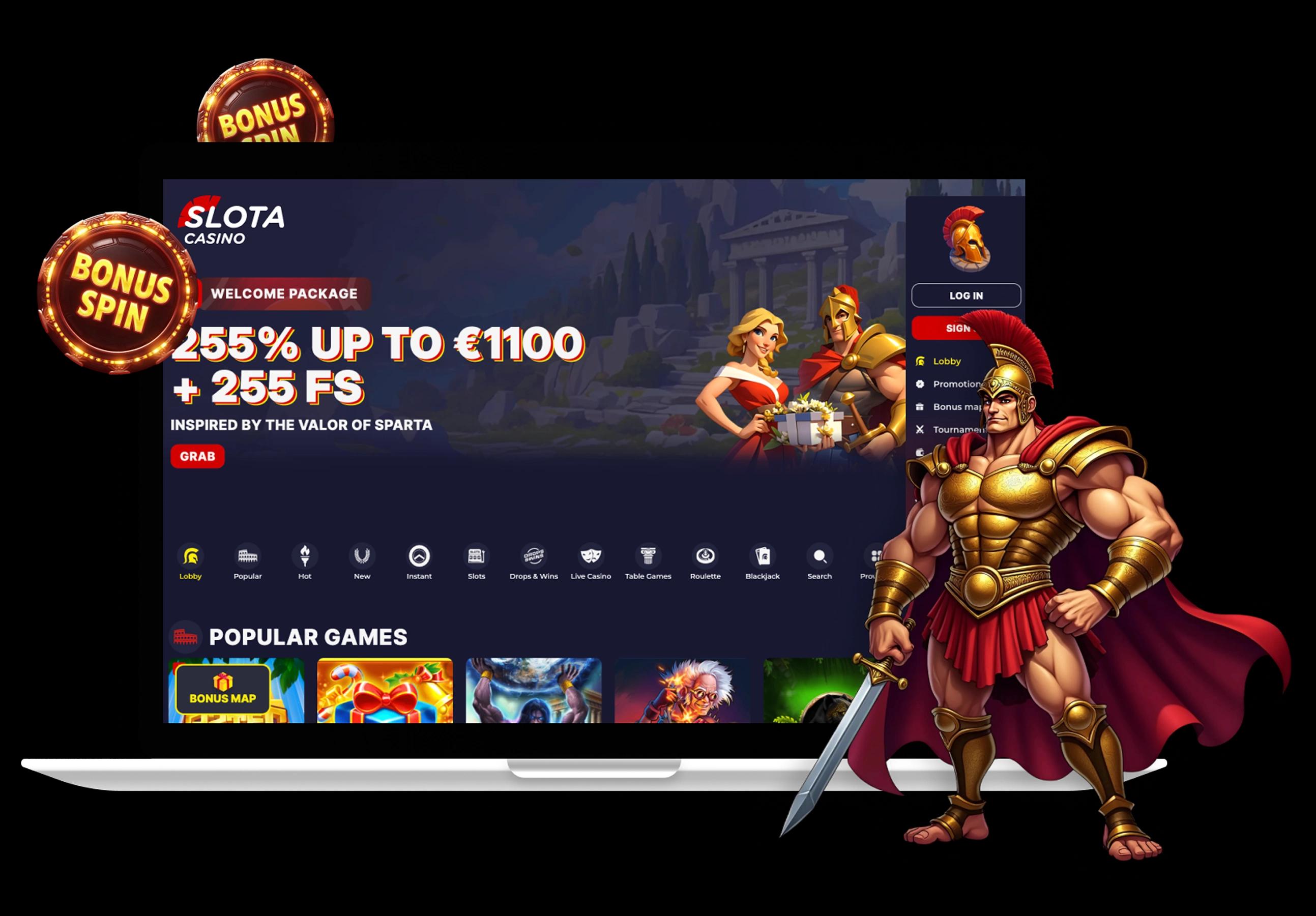 Slota Casino Australia Desktop